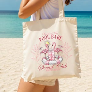 Pool Babe Social Club Palme - Bachelorette Taschen - Pool Party Bachelorette - Ästhetische Tasche - Braut der letzte Spritzer - Willkommen Taschentasche