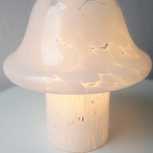 70sPeill & Putzler Mushroom Lamp Glass Table Lamp Mushroom VINTAGE 70s