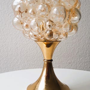 60s Vintage Bubble Table Lamp Tulip Base Helena Tynell 1960s