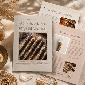 Guía para crear una varita de cristal / Hoja de trabajo para manualidades espirituales (Descarga digital)