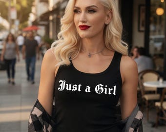 NO DOUBT Just a Girl Shirt | Tragic Kingdom Vintage Band Tee, Rock Tank Top, 90s Y2K Aesthetic Concert Shirt