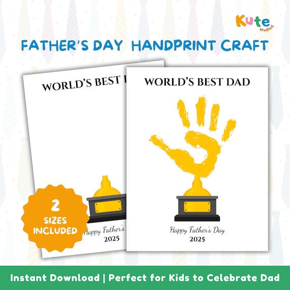 Fathers Day Handprint Printable Craft, Fathers Day Handprint Art, My Daddy Poem Gift for Dad Papa Sentimental Gift from Kids Toddler Baby