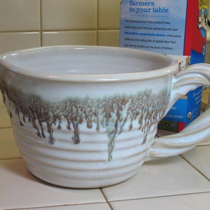 Mixing/Batter Bowl in our Espresso Mint Glaze with Free Shipping