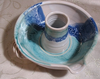 Free Shipping Texas Beer Butt Chicken Baker in our Ocean Breeze Glaze Pattern