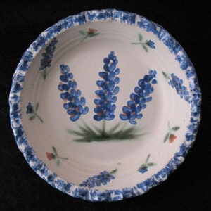 Pie Plate with Our Texas Blue Bonnet design and Free Shipping