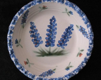 Pie Plate with Our Texas Blue Bonnet design and Free Shipping