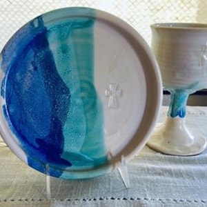 Communion Set in Ocean Breeze Glaze