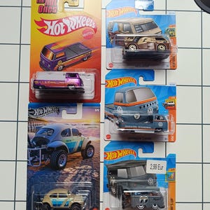 Hot wheels vw lot of 5 cars