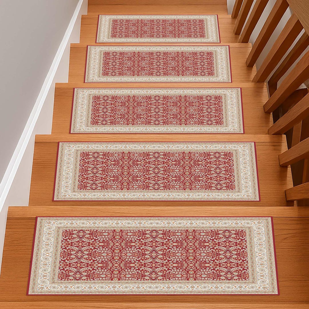 Stair Rug, Elegant Stair Mat, Oriental Stair Pad, Soft Step Rug ...