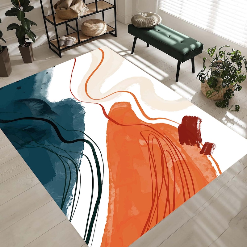 Modern Abstract Rug - Etsy