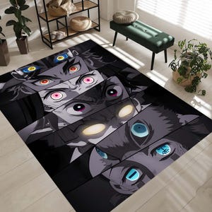 Anime Manga Eyes Rug, Manga Eyes Rug, Eye Anime Carpet, Manga Rug, Japanese Themed Rug, Popular Manga Rug
