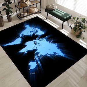 Carte du monde, tapis éducatif, grande carte du monde, décoration colorée de carte du monde, décoration de chambre de géographie, carte du monde de chambre d'enfants, carte du monde surdimensionnée