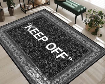 Alfombra de habitación Keep Off, alfombra con diseño floral Keep Off, alfombra de entrada Keep Off, alfombra de lujo Keep Off, alfombra suave de lujo, felpudo, alfombra de baño
