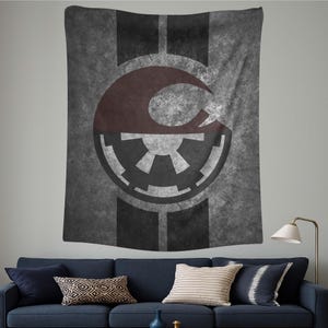 Star Wars Wall Art, Galactic Empire Flag, Rebel Alliance Decor, Sci Fi Wall Decor, Dark Side Tapestry,Star Wars Tapestry,Galactic Empire Art