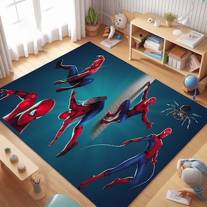 Spiderman Rug, Kids Room Spiderman Decor Rug, Spider Man, Super Hero Rug, Kids Gift Rug, Different Model Spiderman Carpet