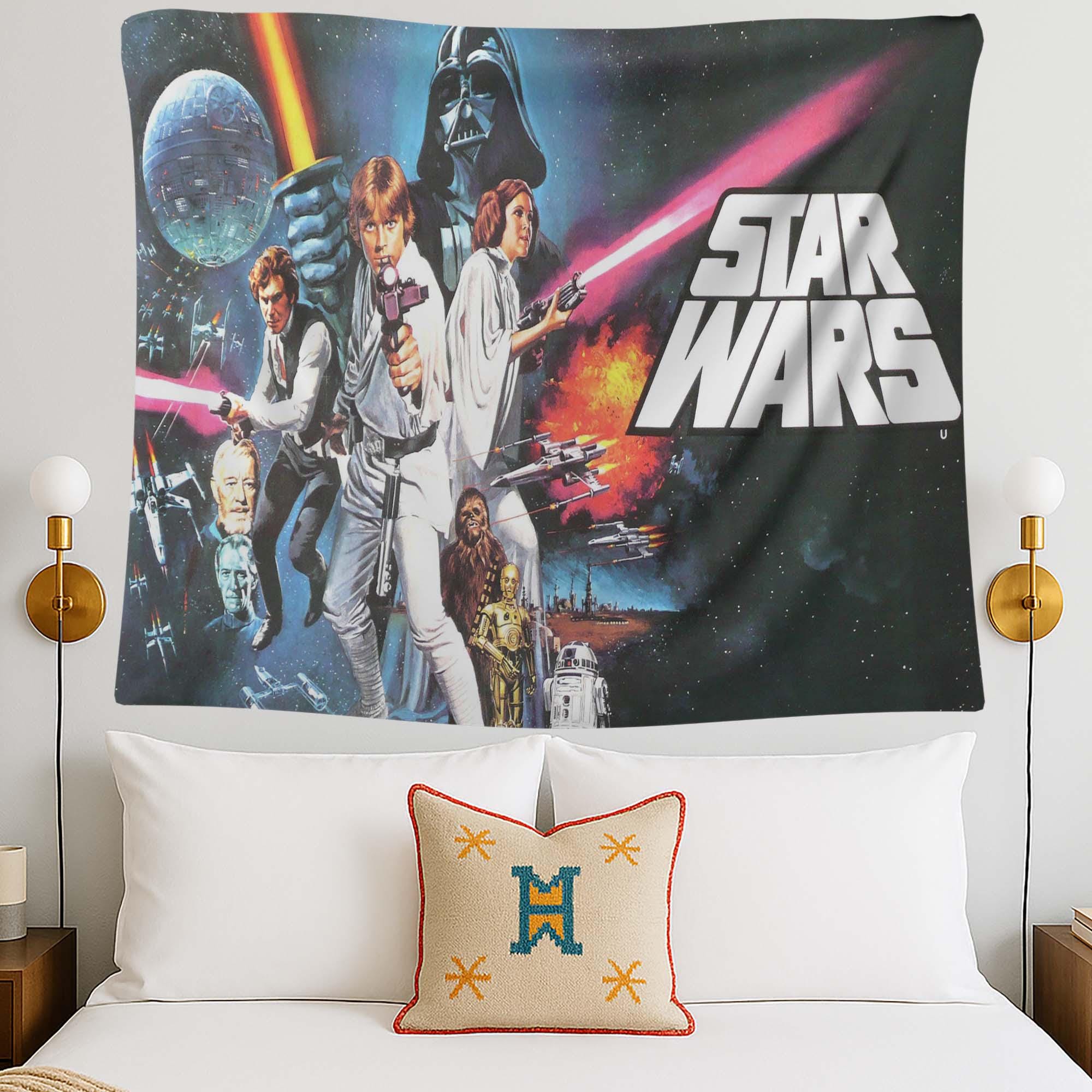 スターウォーズのタペストリー、映画のウォールアート、SFの