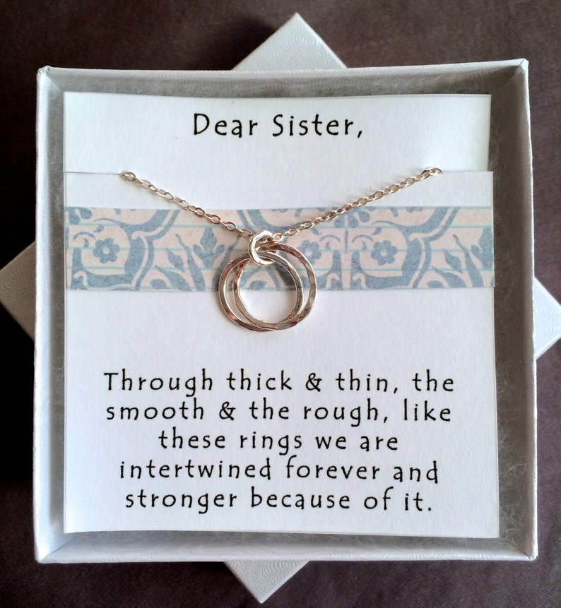 Sister Necklace Sister Gift Sister in Law Gift Family Etsy