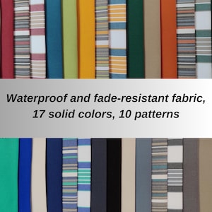Smart & Solo Series - Waterproof Outdoor Fabric by the Yard – Luxury Fade Resistant  Material for Patio Furniture, Cushions and Chairs