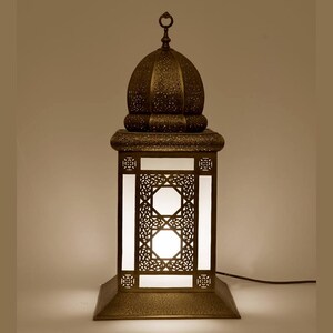 Handmade Moroccan Lamps With Frosted Glass