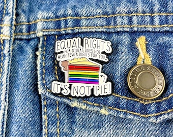 1” LGBTQIA+ Equal Rights Enamel Pin - Pride
