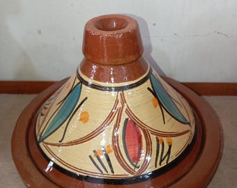 Traditional Moroccan Tagine Pot | Decorative Lead-Free Terracotta Cookware for Culinary Delights