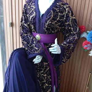 Custom Moroccan Caftan Wedding Dress, Handcrafted Takchita Nikah Embroidery, high-quality Moroccan kaftan bridal dress, Traditional Takchita