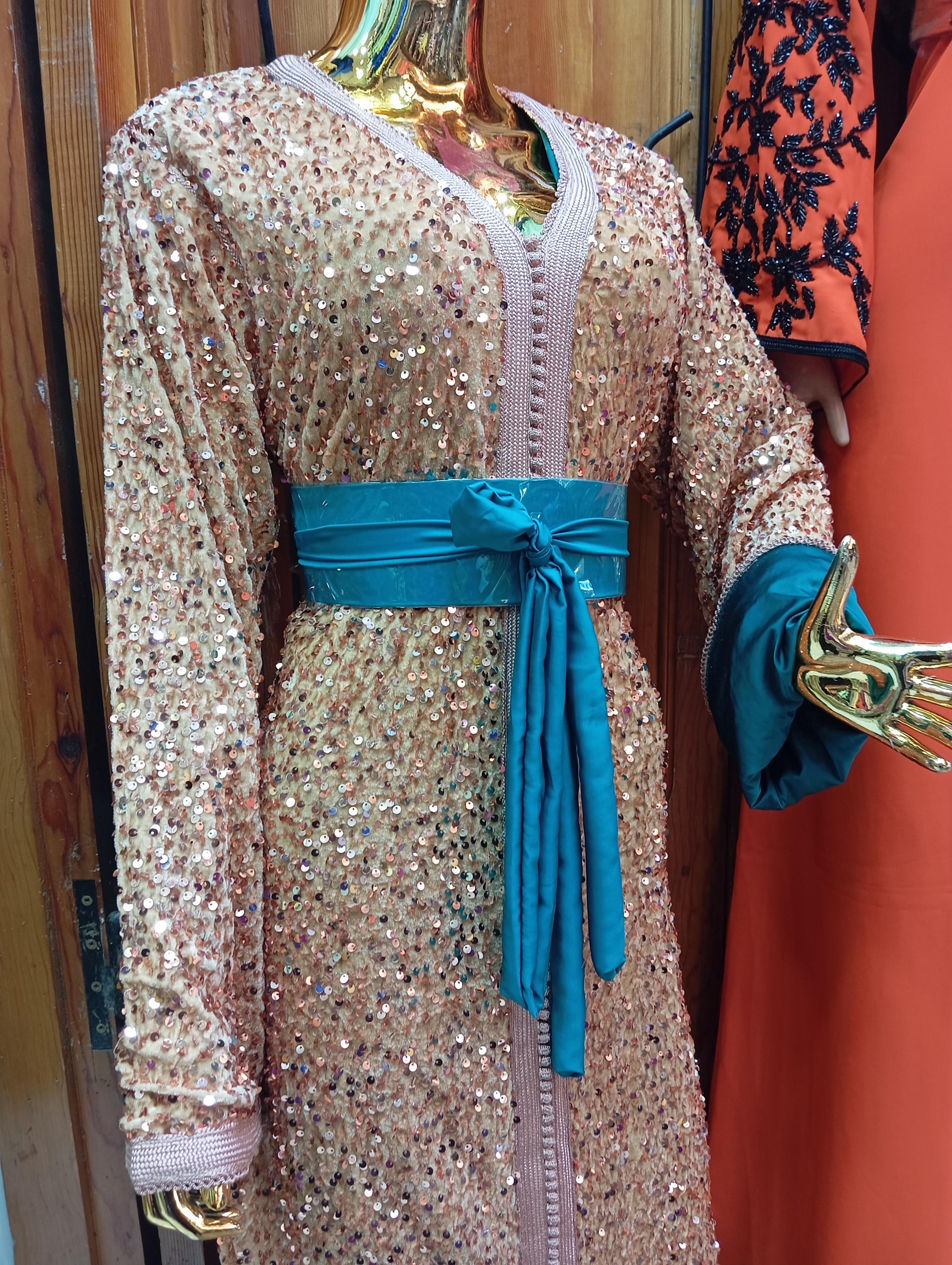 Arabian Caftan Bridal Embroidered Gown