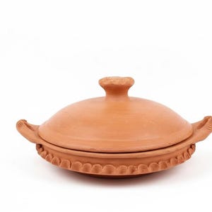 Utensilios de cocina marroquíes hechos a mano, Tajín marroquí hecho a mano para cocinar y servir, Tajín marroquí tradicional, platos de arcilla con tapa, regalo para mamá