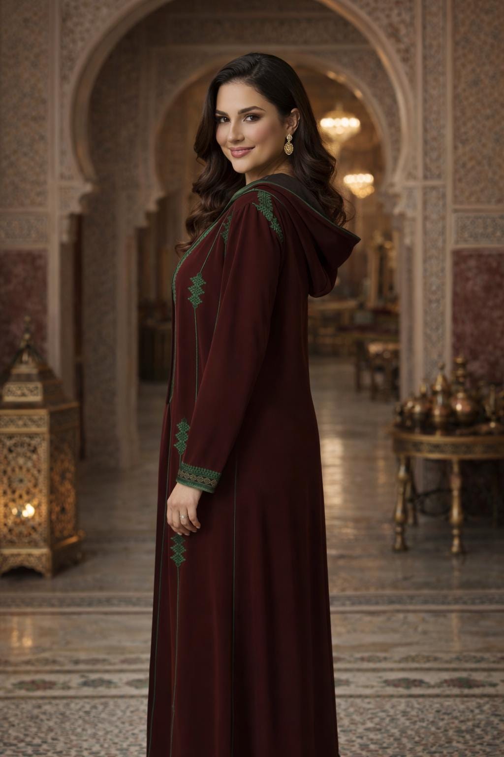 Trendy Moroccan Djellaba for Bride | Elegant Nikah Dress | Women's