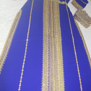 Elegant moroccan takshita for Weddings & Special Occasions, Caftan with Golden Embroidery for Nikah Dress Arabic dress, takchita and kuftan