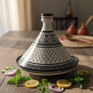 Unique Handcrafted Ceramic Tagine - Perfect Decorative Serveware Gift for Her