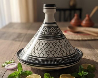 Unique Handcrafted Ceramic Tagine - Perfect Decorative Serveware Gift for Her