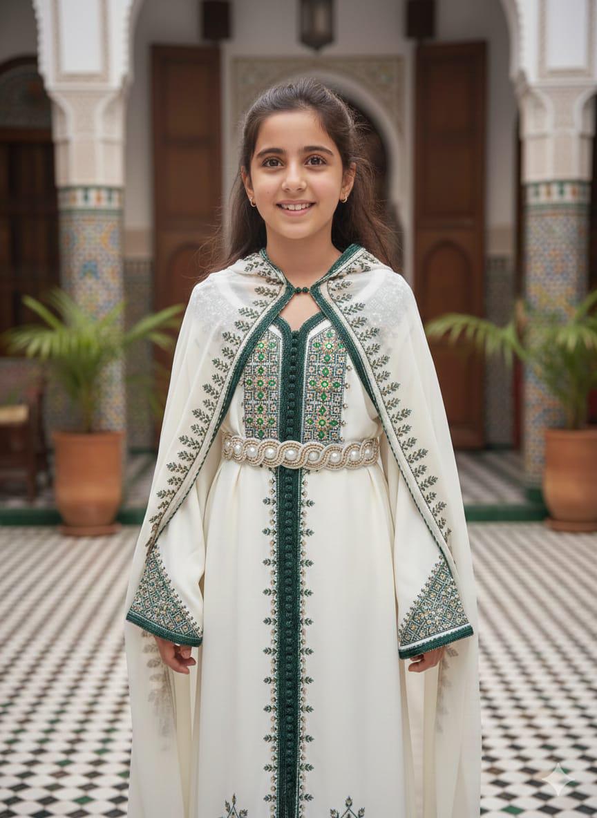 white christmas dresses Eid Sequins Embroidery Doris Caftan Kaftan Dress #25S68 – Urgarment