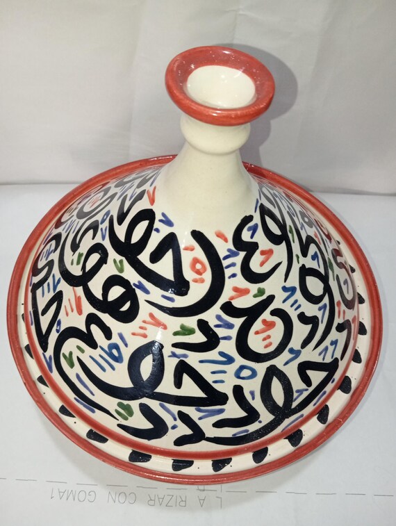 ceramic tagine pot handcrafted Moroccan ceramic, Unique ceramic Tagine kitchenware clay tagine serving & decor pot for free shipping, gift