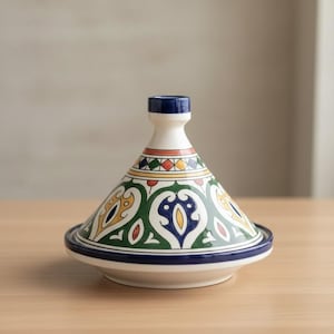 Handcrafted Moroccan Ceramic Tagine Pot, Traditional Cookware for Serving & Decorating, Handmade Moroccan Tagine Pot Fast and Free Delivery