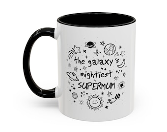 Supermum-koffiemok, Galaxy Design, cadeau voor moeder