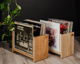 Giradischi in legno, mobile giradischi rovere premium, mid-century modern, mobile vinili esclusivo, mobile TV legno, porta dischi vinili