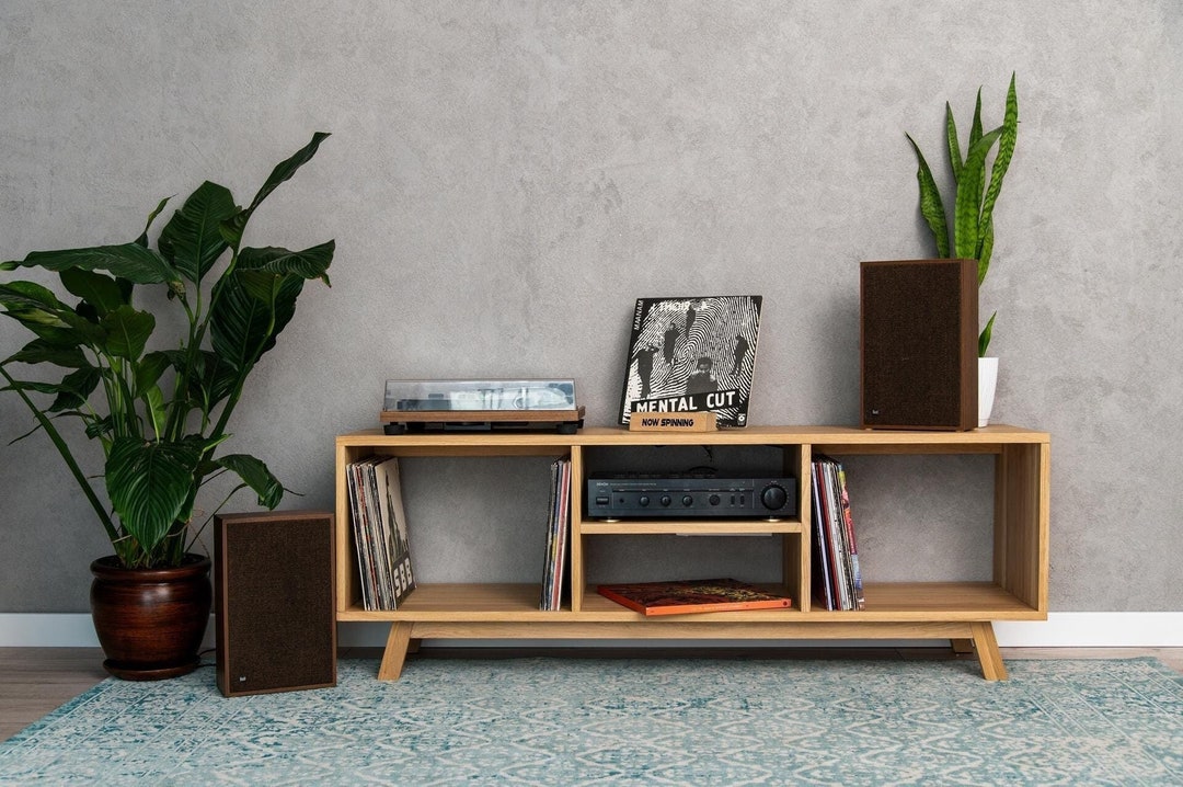Turntable Cabinet, Vinyl Record Rack, Vinyl Record Storage, Rtv Cabinet ...