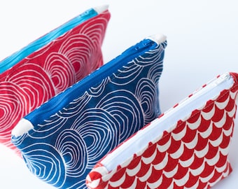 Zipper pouch / Pouch / Cosmetic bag / Zip pouch / Purse / Clutch / Cosmetics /Stocking Stuffer