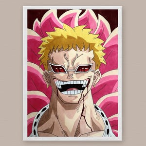 Disegno personalizzato su carta 300gr - opera originale - anime e manga - realizzato con pennarelli ohuhu