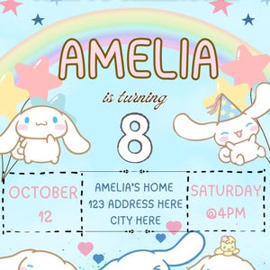 Editable Birthday Invitation: Digital Download for Kids Party image 1