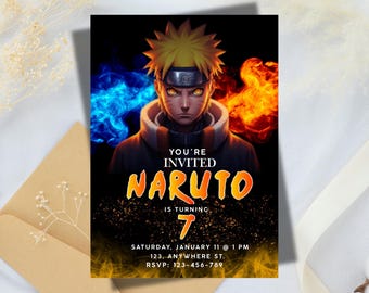 Printable Birthday Invitation, Digital Birthday Invitation, Editable