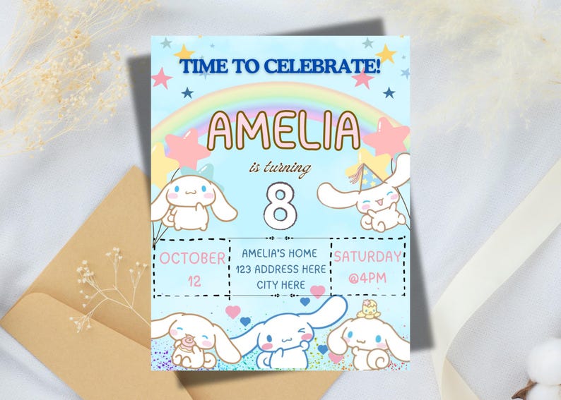 Editable Birthday Invitation: Digital Download for Kids Party image 2