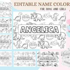 Personalized Name Coloring Pages: Custom Kids Activity Book (Digital Download)