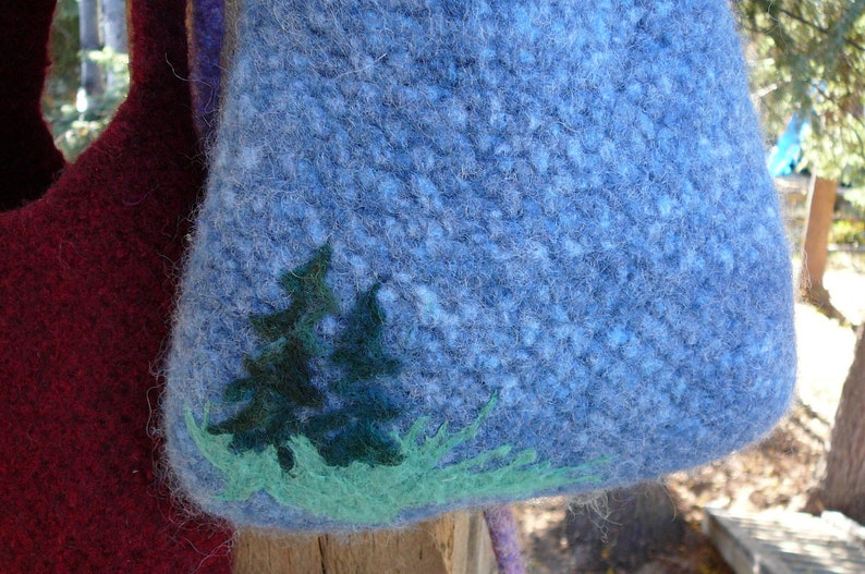 Wild Woolie Crochet Felted Bag PATTERN image 2