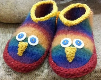 Woolie Upcycled Felted Slipper PATTERN - L/XL