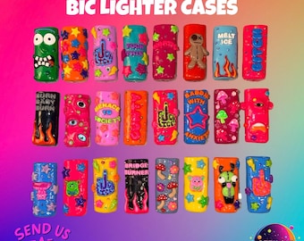 Custom Polymer Clay Lighter Case | Hand-Sculpted Stoner Art