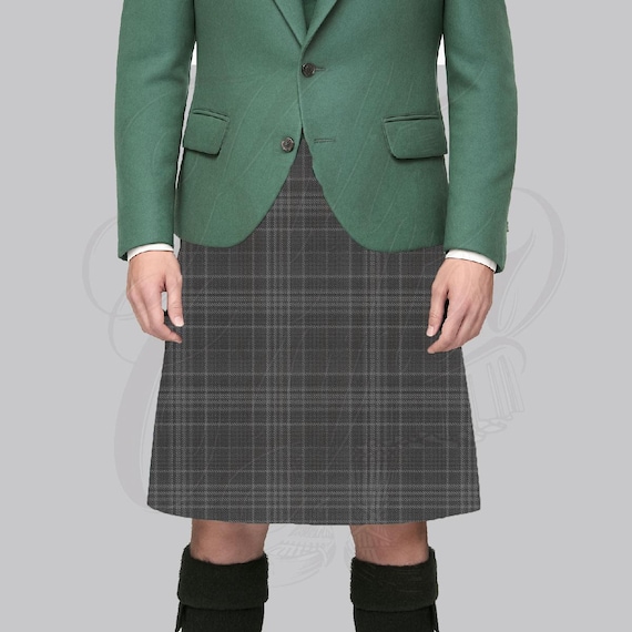 Highland Hebridean Mist Yard Tartan Kilt Handmade Scottish