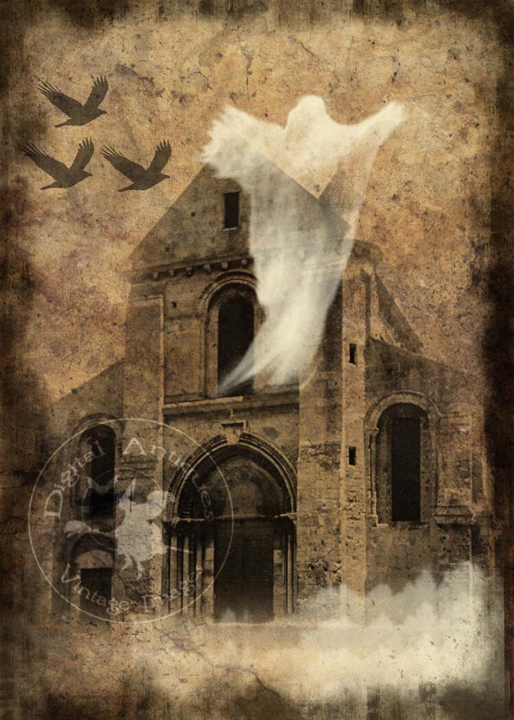 Halloween Vintage Ghosts Images Instant Digital Download | Etsy
