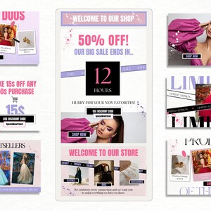 Fashion Email Templates: Boutique Newsletter, Ecommerce Campaign (Canva)